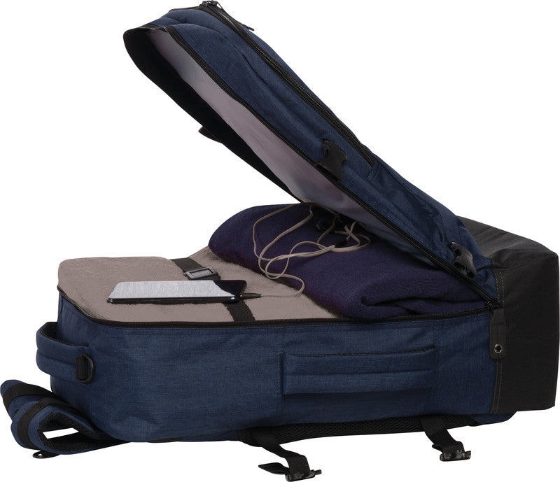 Bestway Cabin Pro Notebook-Rucksack – für Notebooks bis 17,3", 40 l, wasserabweisend, Kunststoff, marineblau