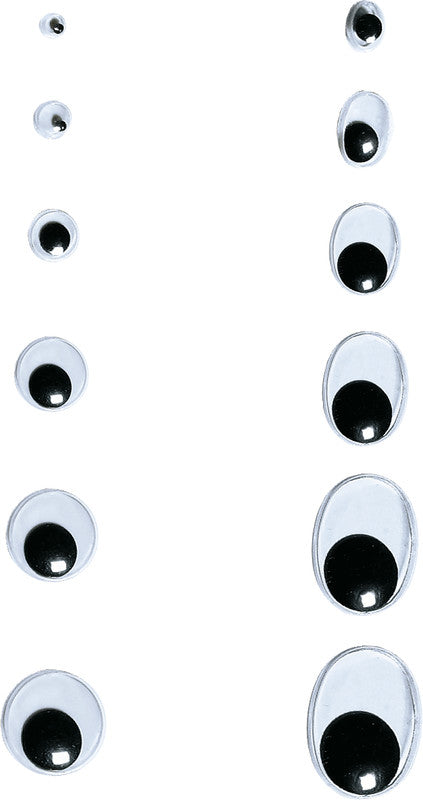 Folia Wackelaugen – 100 Stück – Weiss – Ø 7 mm