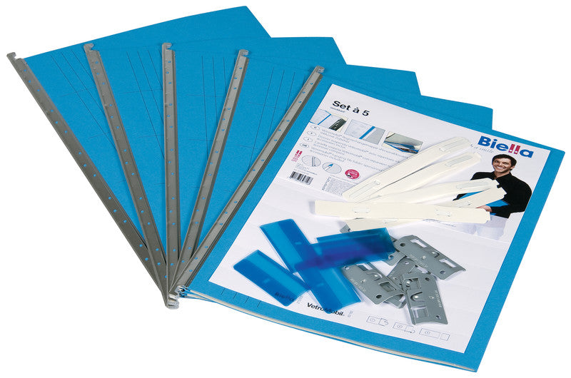 Biella Hängeordner für A4 – Karton, Blau, 320 × 250 mm