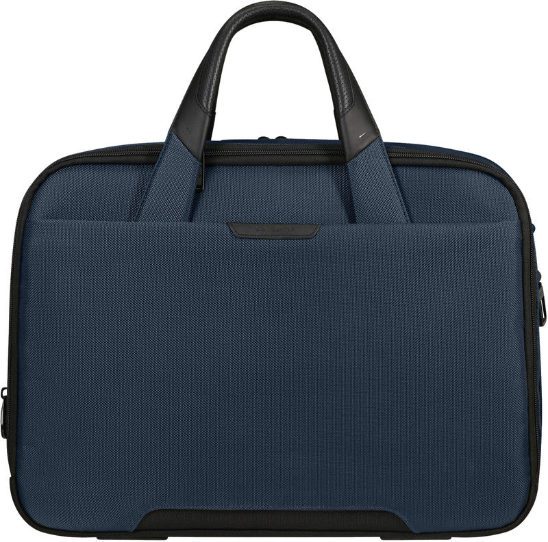 Samsonite Pro-DLX 6 Notebook-Tasche – für Notebooks bis 15,6", 16/23 l, RFID-Fach, USB-Port, Nylon, blau