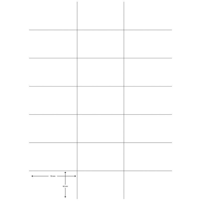 Connect Etiketten, 70 mm × 42 mm, weiss, Papier, permanent, 100 Blätter (2'100 Etiketten)