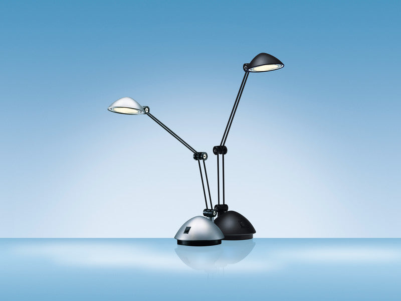 Hansa LED Tischleuchte Space – 3000 K – 200 lm 3 W – silber Kunststoff