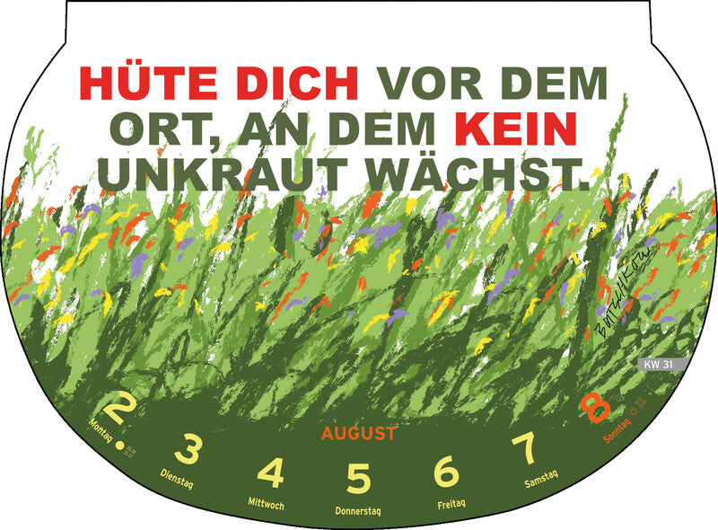 Heye Lesekalender Dumme Sprüche 2027 – 28,7 × 21 cm – 1 Woche/Blatt – d – mit Aufhänger