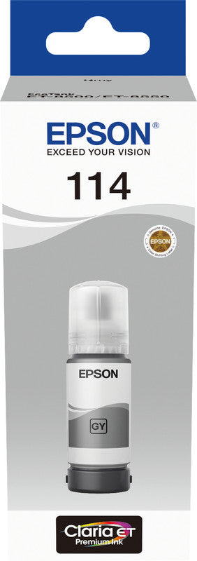 Epson Tintenpatrone 114, Grau, 6'200 Seiten – für Inkjetdrucker/Multifunktionsgeräte