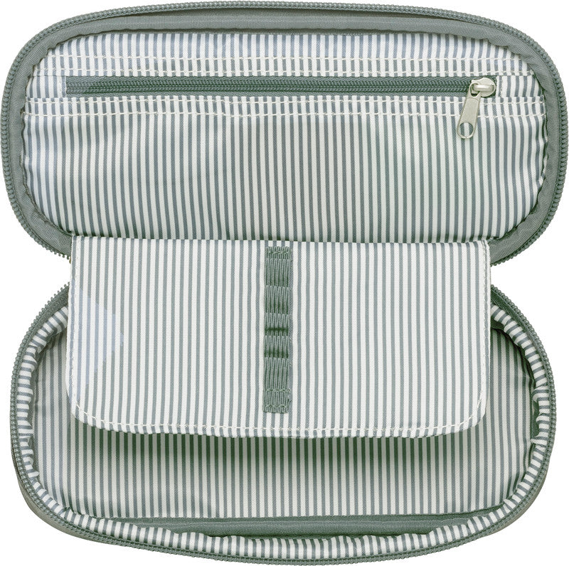 Beckmann City Schlamperetui, leer – Soft Green – Kunststoff – 22,0 × 5,0 × 10,0 cm
