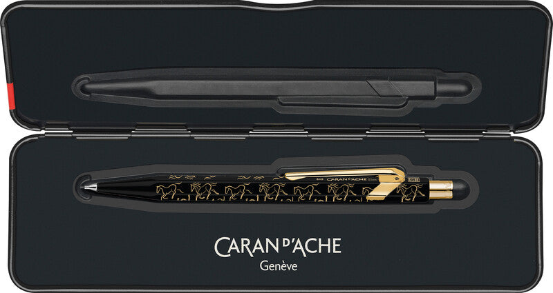 Caran d-Ache Caran d'Ache 849 Horse Special Edition Druckbleistift – 0,5 mm – Aluminium – Schwarz