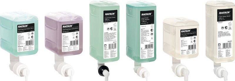 Katrin Inclusive Nachfüllung – Seifenkartusche, Schaumseife, Grün, 500 ml, für KATRIN Inclusive Seifenspender