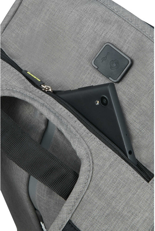 Samsonite Securipak – Notebook-Rucksack – für 15,6"-Notebook, 17 l, Kunststoff, Grau