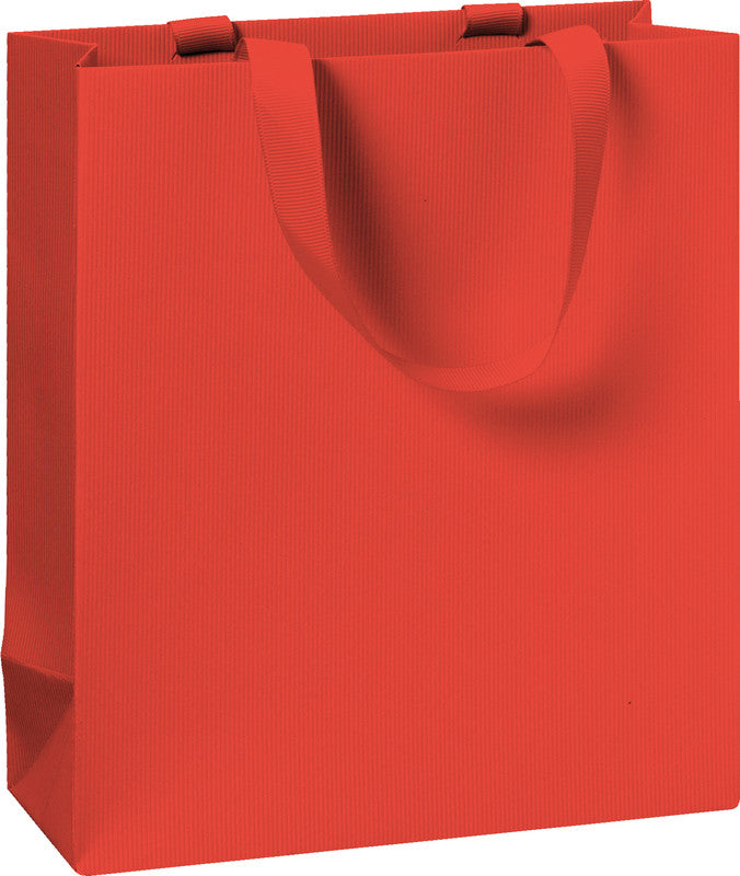 Stewo Tragetasche – Einfarbig, Strukturprägung – 180 × 210 × 80 mm – Rot