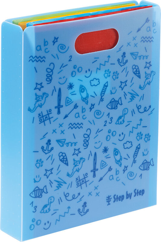 Step by Step Sammelmappe für A4, Kunststoff, Blau