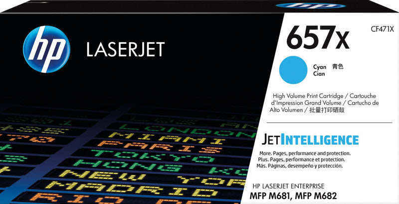 HP Toner 657X – cyan, 23000 Seiten