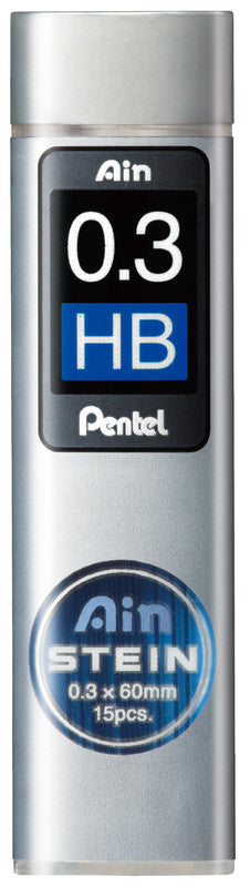 Pentel Bleistiftminen – Graphit, 0,3 mm, HB, 15 Stk.