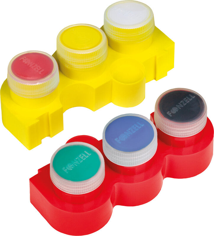 Fonzell Deckfarbkasten – 6 Farben, sortiert
