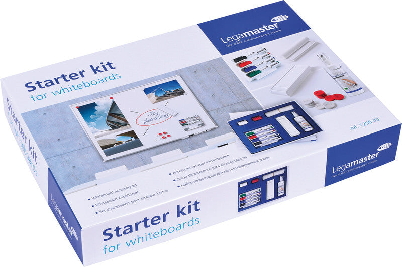 Legamaster Starter-Kit – inkl. 4 Marker, Wischer, Reiniger – für Whiteboards