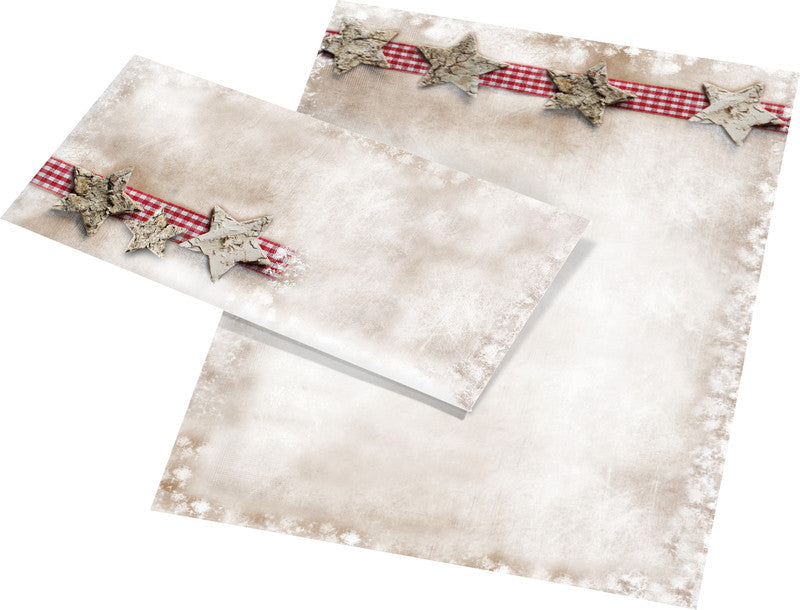 Sigel Weihnachts-Couvert C5/6 Winter Chalet, mehrfarbig, nassklebung, 90 g/m² – 25 Stk.