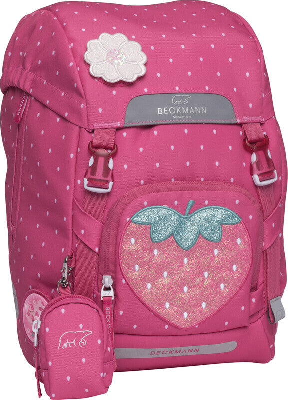 Beckmann Classic Schulrucksack 1st – Strawberry – 24.0×37.0×25.0 cm