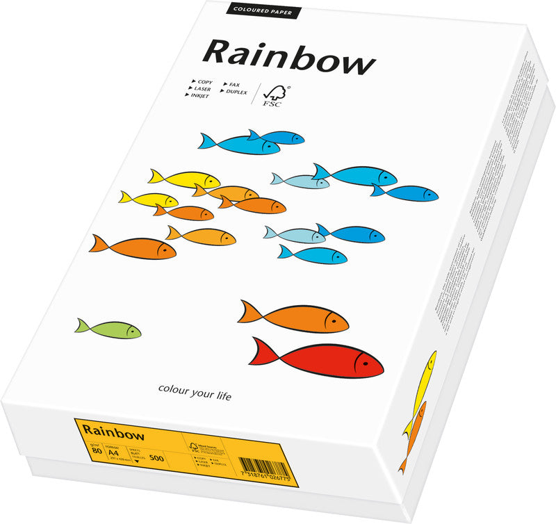Scaldia Kopierpapier – A4, 120 g/m², mittelorange – für Inkjet, Laser, Kopierer – FSC – 250 Blatt