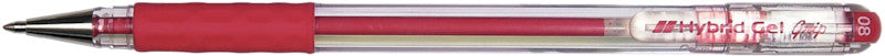 Pentel Gelschreiber – Rot, 0,8 mm, wasserfest, lichtbeständig, für dunkles Papier, Kappe