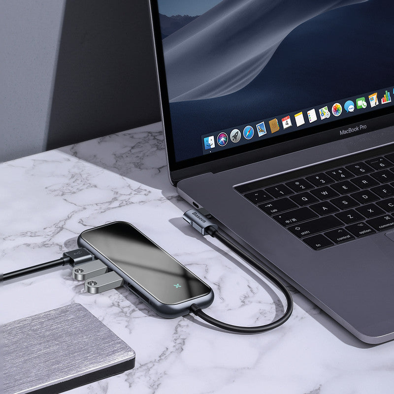 Baseus USB-C-Hub – USB-Port, schwarz