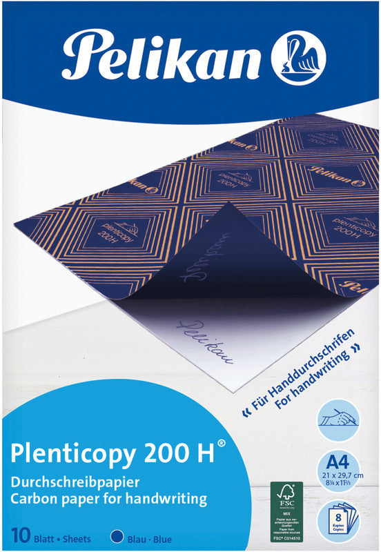 Pelikan Blaues Durchschlagpapier – 210 × 310 mm, 10 Blatt
