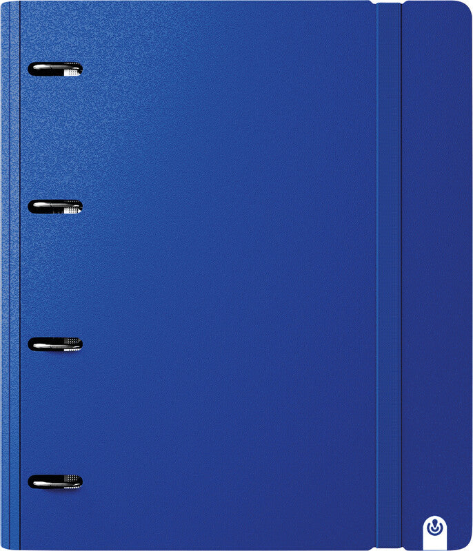 Carchivo Ringbuch Carpeblock 360 – A4 hoch – 4 Ringe, Ø 35 mm – Blau, mit Raumsparösen