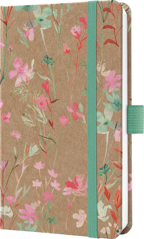 Sigel JOLIE Pure Agenda – 1 Woche/2 Seiten, gebunden, A6, 2026, Green Floral Serenity, FSC