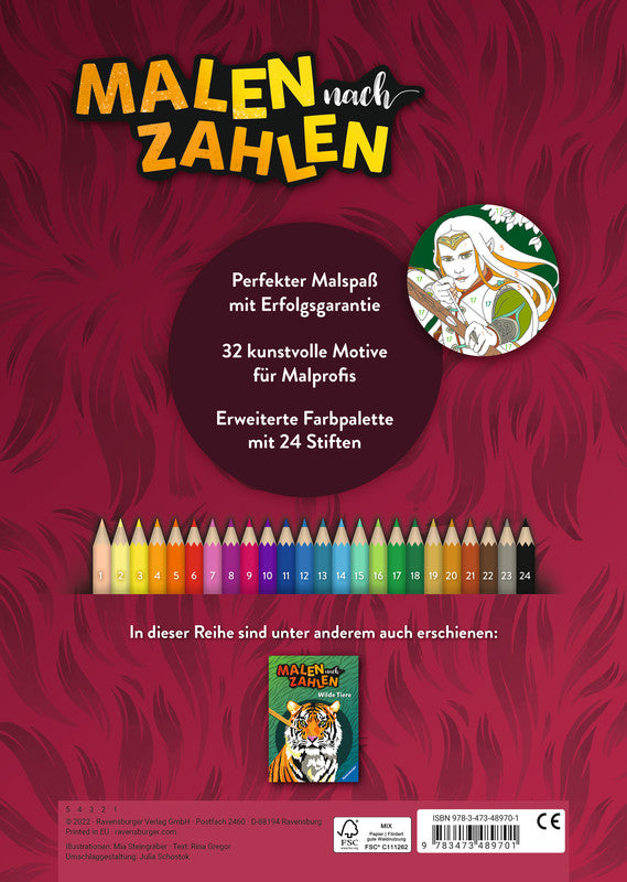 Ravensburger Malen nach Zahlen, Karton, 21 × 29,5 cm, mehrfarbig, ab 9 Jahren