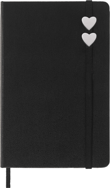 Moleskine Pin – Zinklegierung, Herz, Silber