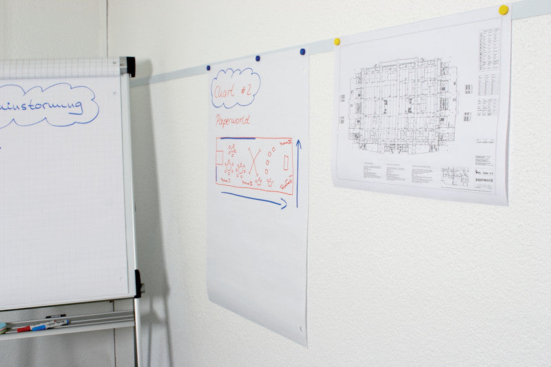 MAUL Whiteboard – 3,5 × 500 cm, magnetisch, inkl. Magnete, selbstklebend – für Whiteboards
