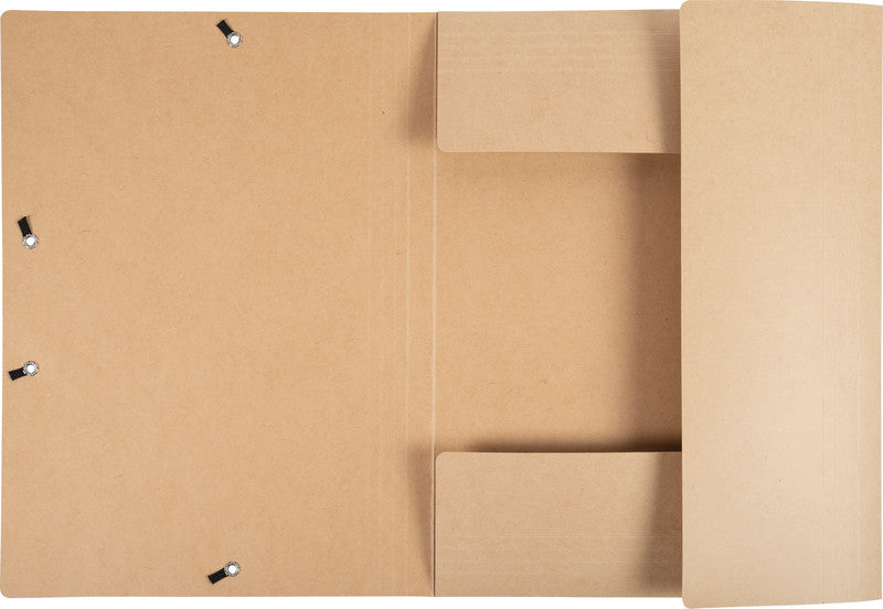 Exacompta Sammelmappe, für A4, Karton, Braun, mit Gummizug