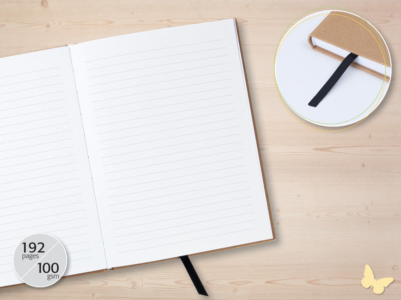 Sigel Notizbuch A5, liniert, Fadenheftung, 192 Seiten, 100 g/m² – mehrfarbig