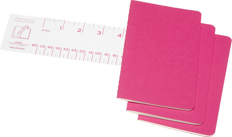 Moleskine Notizheft – 90 × 140 mm – Fadenheftung, 16 herausnehmbare Seiten, abgerundete Ecken, pink, FSC