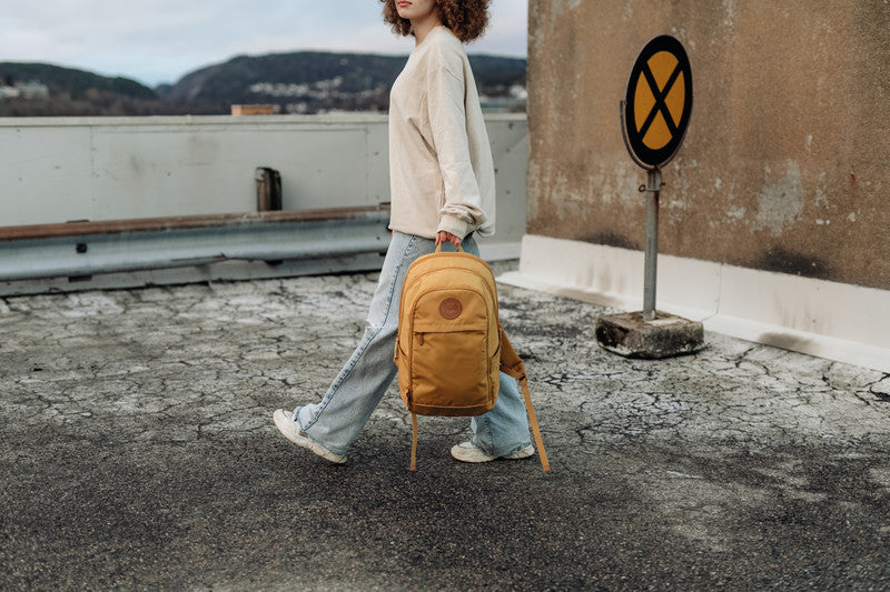Beckmann Urban Rucksack – Gelb – 30 l – 70% recycelter Anteil