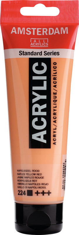 Royal Talens Amsterdam – Acrylic Standard – Acrylfarbe – Neapelgelb Rot, 120 ml