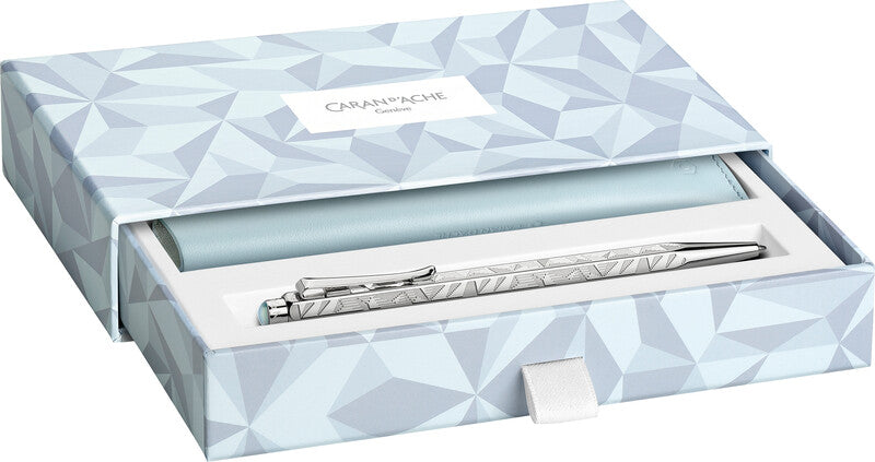 Caran d-Ache Caran d'Ache Kugelschreiber – Gletscherblau, Metall – 2 Stk.