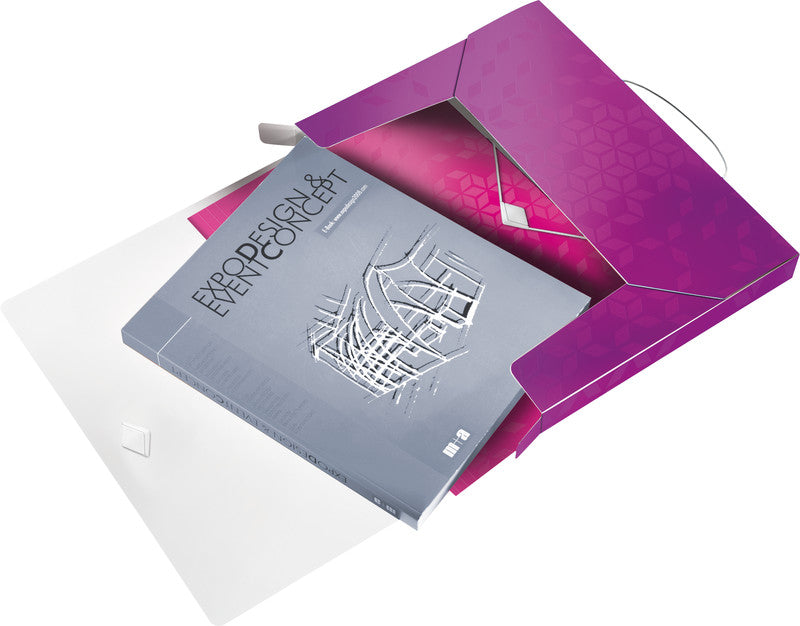 Leitz WOW A4 Heftbox – Polypropylen (PP), violett, bis 250 Blatt