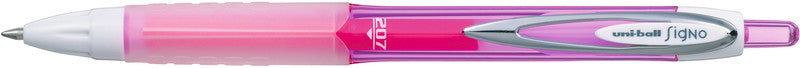 Uni-ball Signo 207 Gelschreiber – rosa, 0,5 mm, wasserfest, lichtbeständig, Druck, nachfüllbar