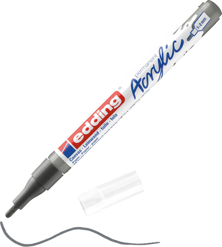 Edding Permanentmarker für Acrylbilder, Leinwand und Holz – Anthrazit