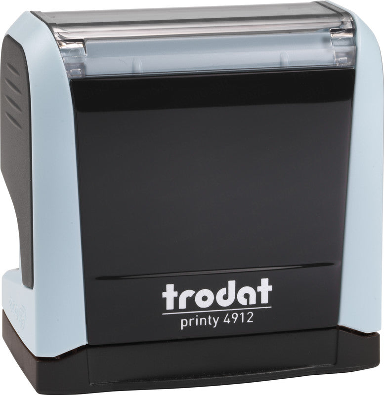Trodat Motivstempel Printy 4912 – selbstfärbend, Kunststoff, 47 × 18 mm, mit auswechselbarem Stempelkissen