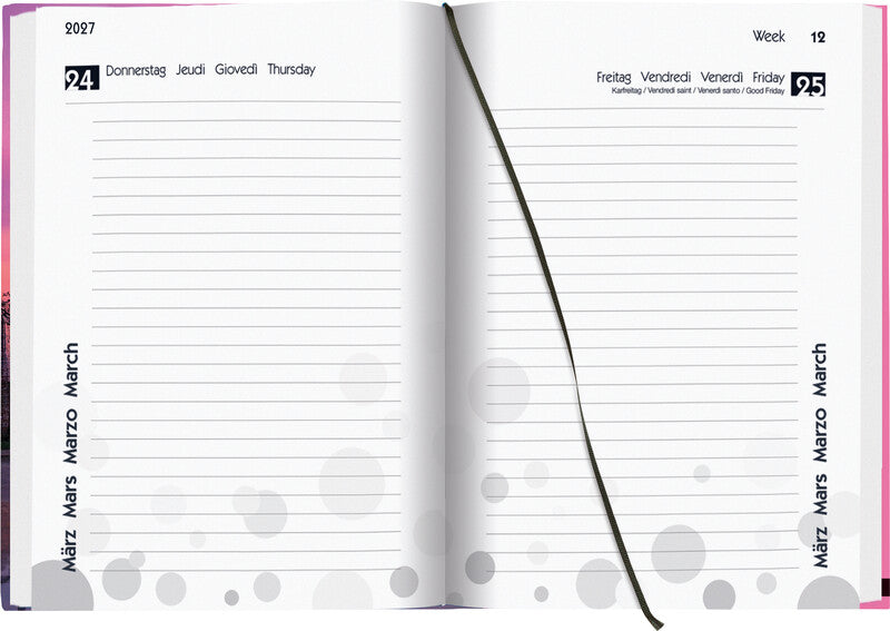 Biella mydiary Schüleragenda – 1 Tag/Seite, gebunden, 12 × 16,5 cm, Aug–Jul, Miami, FSC
