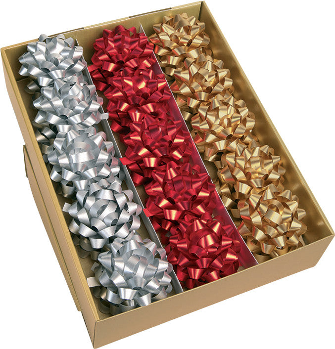 Präsent Geschenketiketten Maschen Dallas Metallic – Weihnachten – Kunststoff – Ø 80 mm