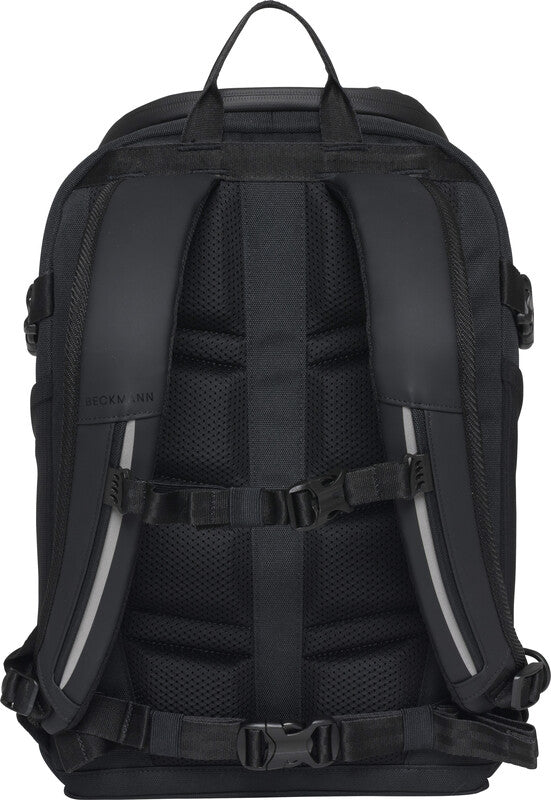 Beckmann Street Bold – Notebook-Rucksack – für 16"-Notebook, 20 l, rPET, schwarz, Regenschutz