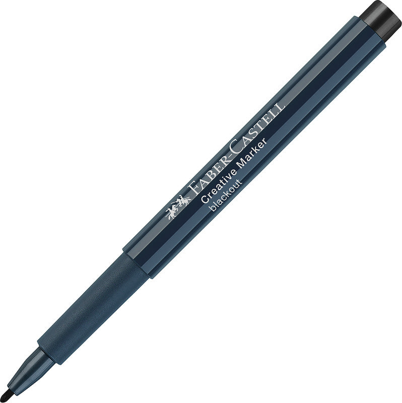 Faber-Castell Non-Permanent-Marker Creative – Rundspitze 1,5 mm – Blackout – trocken abwischbar
