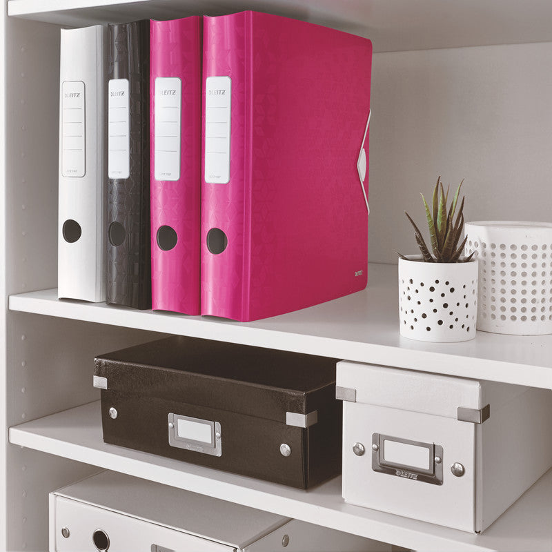 Leitz Active WOW 180° Ringbuch – 2-Ring – für A4 – Rückenbreite 6,5 cm – Rosa