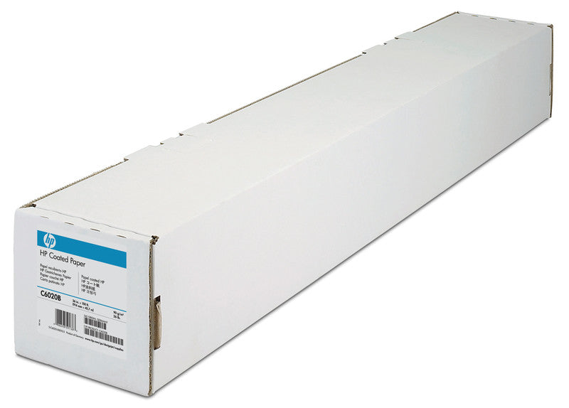 HP Beschichtetes Papier Matt – 24" × 45,7 m, 90 g/m², Weiss – für HP DesignJet 110, 111, T1100 und andere