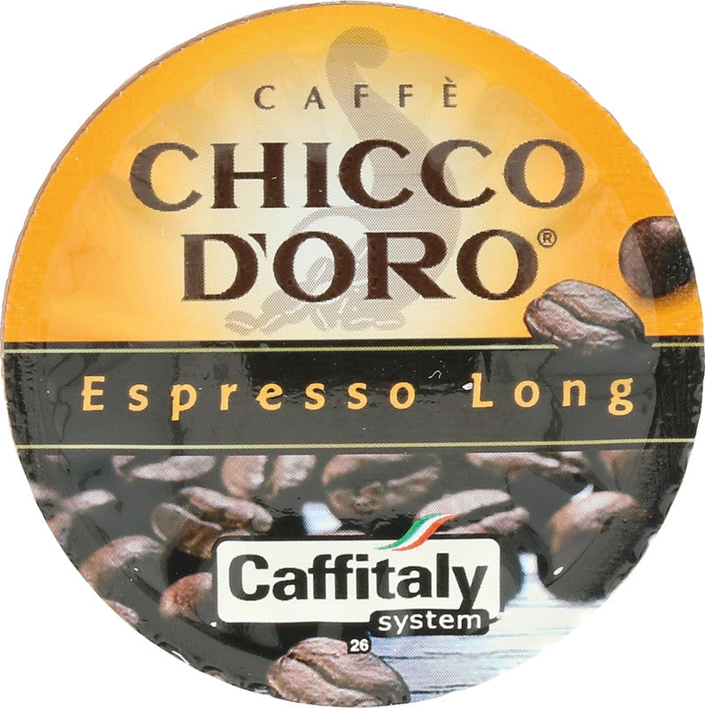 Chicco d'Oro Kaffeekapseln Espresso Long – für Caffitaly – Intensität 4/7 – 40 Kapseln