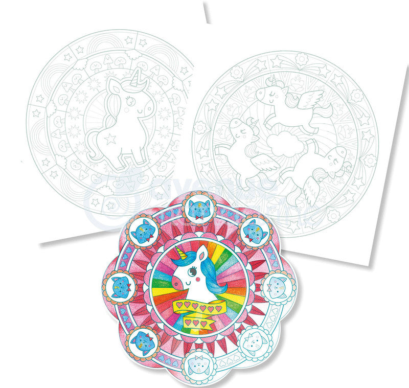 Avenue mandarine Mandala Graffy Pop Malbuch, Karton, 20 × 25,5 cm, Mehrfarbig, ab 6 Jahren