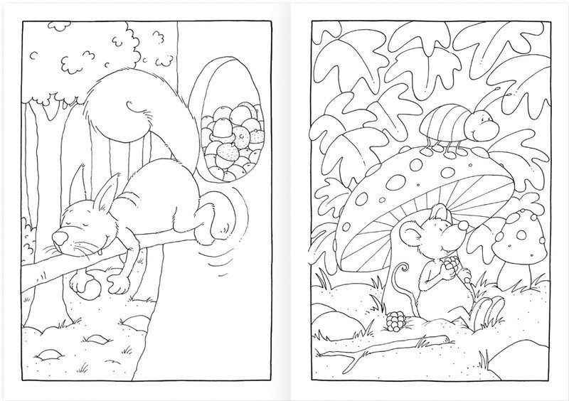 Grätz verlag Malbuch, Papier, 300 g/m2, 21 × 29,7 cm, Mehrfarbig