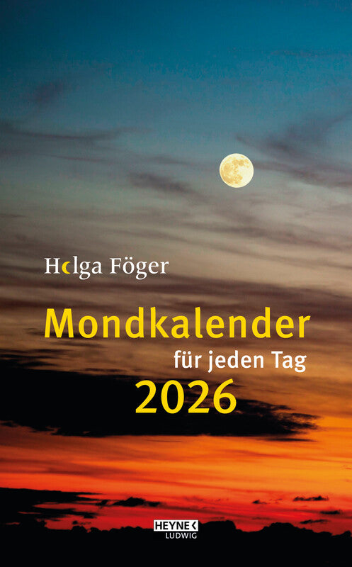 Heyne Ludwig – Abreisskalender Mond 2026 – 12,5 × 18 cm – 1 Tag/Blatt – 784 Blatt – d – mit Aufhänger