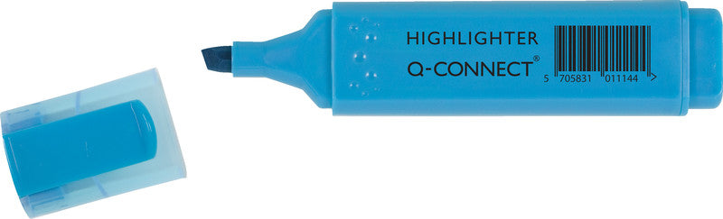 Q-CONNECT Economy Textmarker Blau – Keilspitze, 1–5 mm